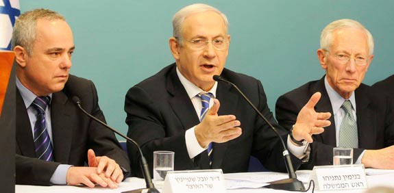 סטנלי פישר בנימין נתניהו  יובל שטייניץ   / צלם: אוריה תדמור